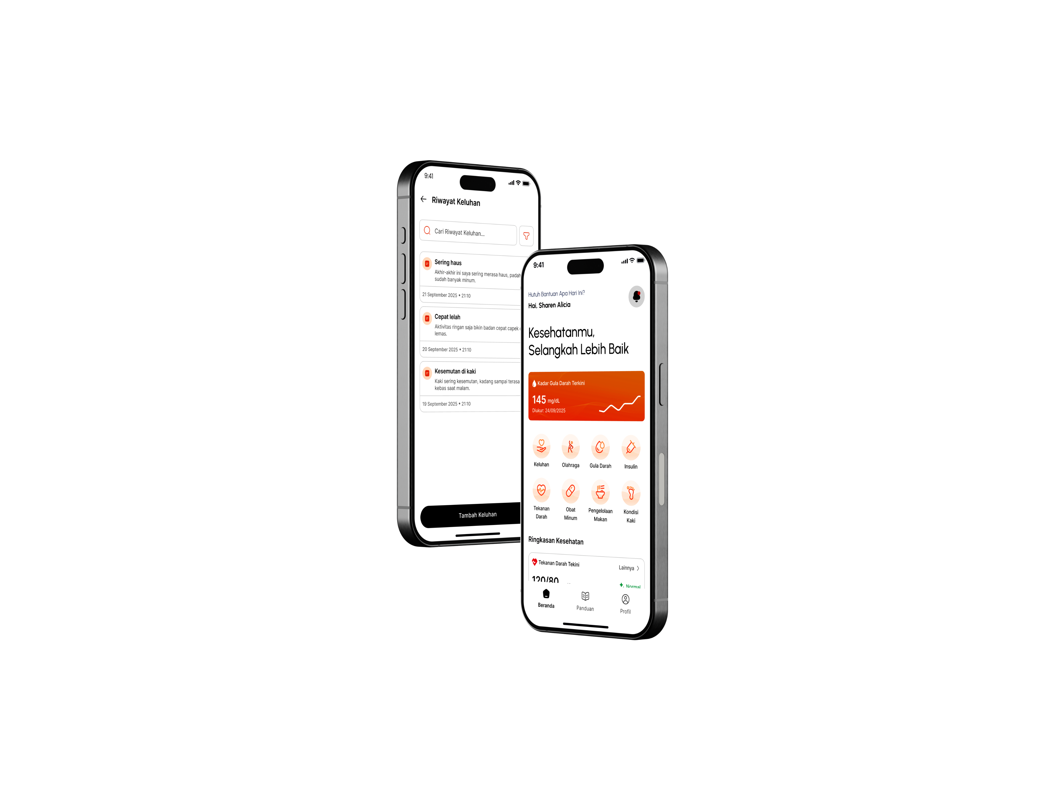 Diarin+ Mobile App Screenshot